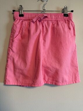 Cat & Jack Girls' Pink Elastic Waist Drawstring Shorts Size 8